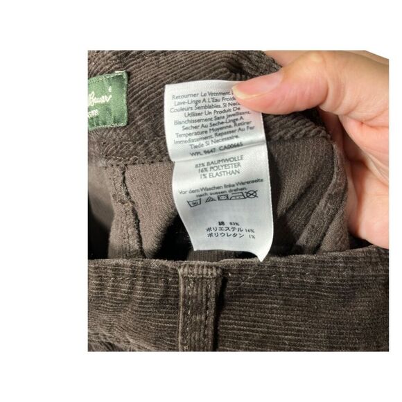 Eddie Bauer Brown Corduroy Flare Mid Rise Pants Size 4 - Picture 9 of 10